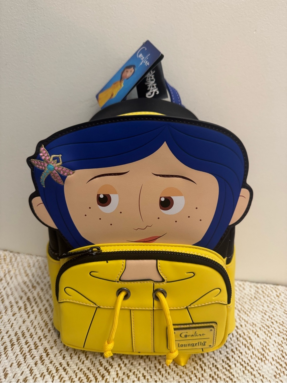 NEW- Coraline Rain coat Loungefly Mini Backpack